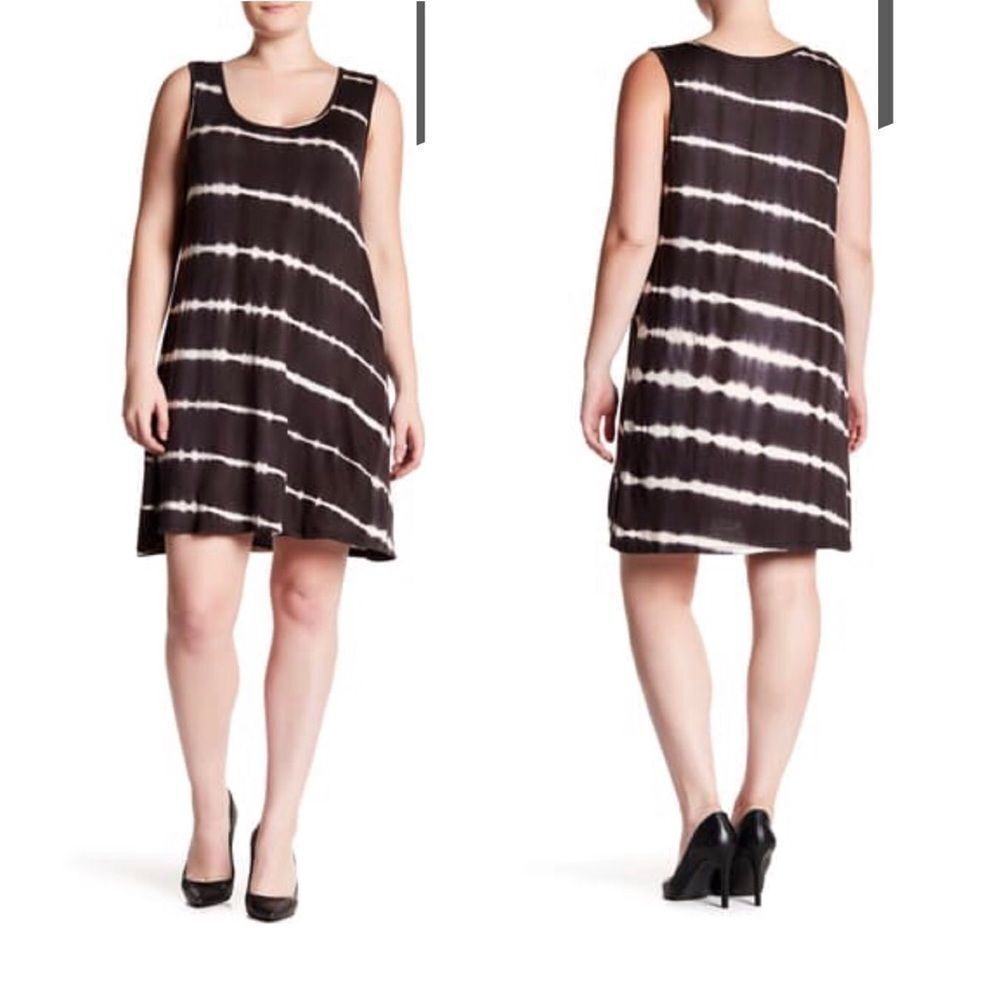 Ceny charcoal Gray Tie Dye sleeveless Tank Dress size 2X. New without tags